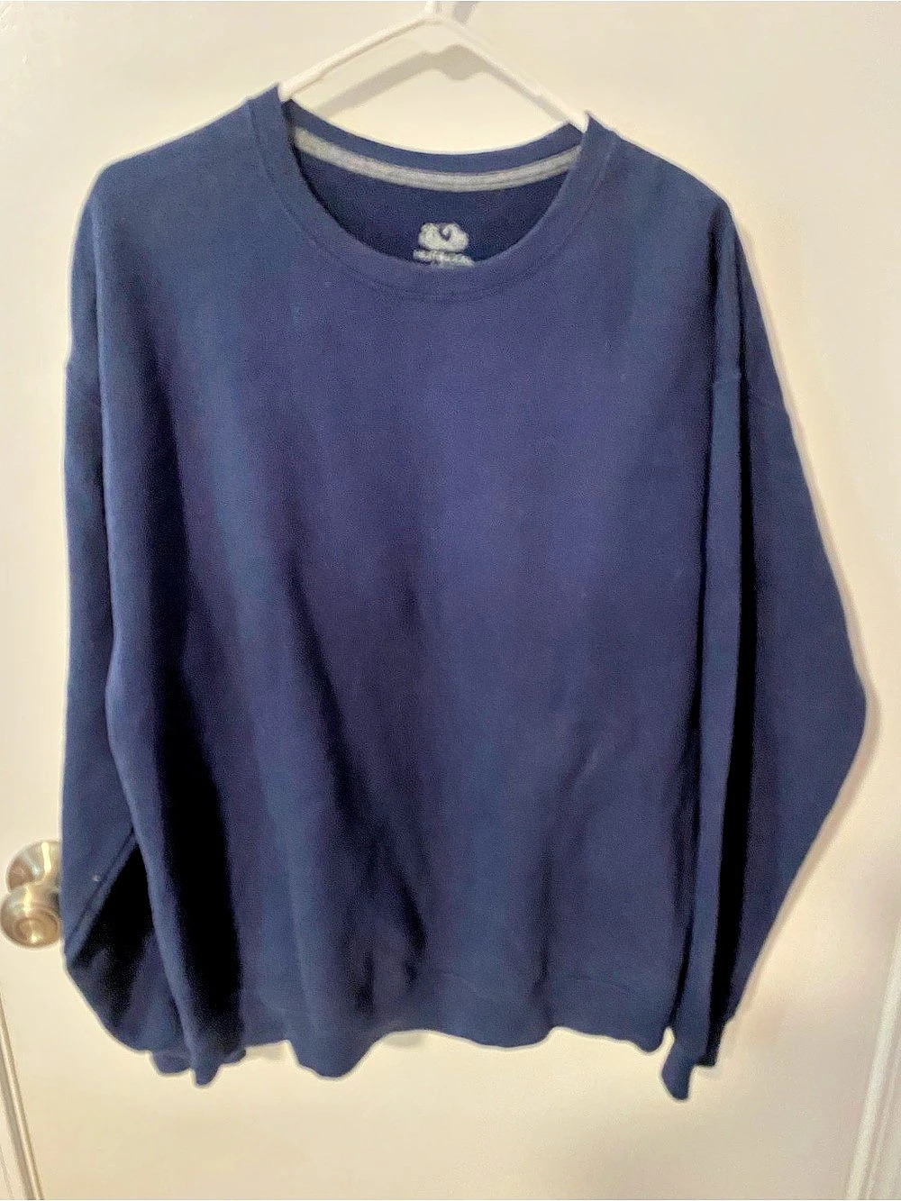 Fruit of the Loom Classic Fleece Crewneck Sweatshirt Blue Large
